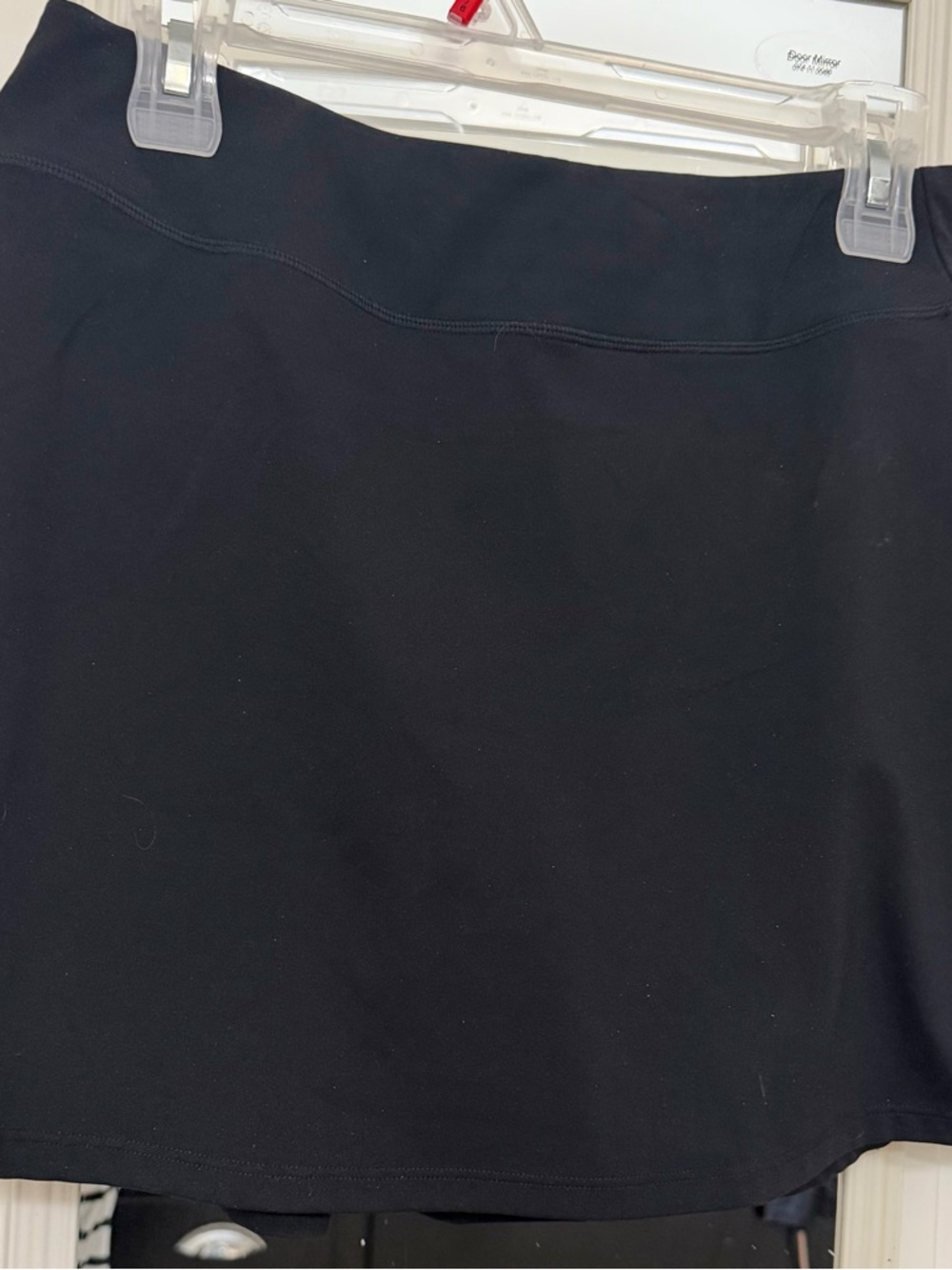 Black Women's Stretch A-Line Skirt
